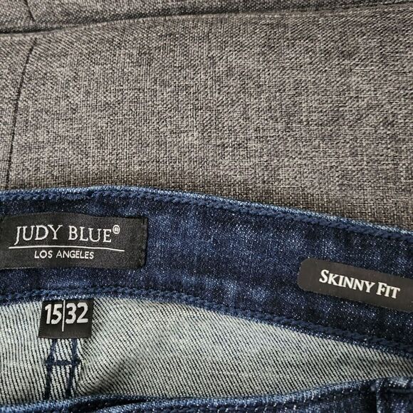 Judy Blue Jeans Womens 32 Blue Skinny Fit High-Rise Dark Wash Stretch Denim - Picture 2 of 12